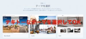 WordPress.comの登録でテーマは何でもいい