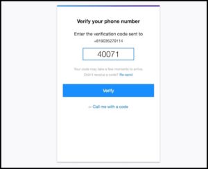 yahoo.comで確認番号を入力