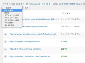 Broken Link Checkerの使い方